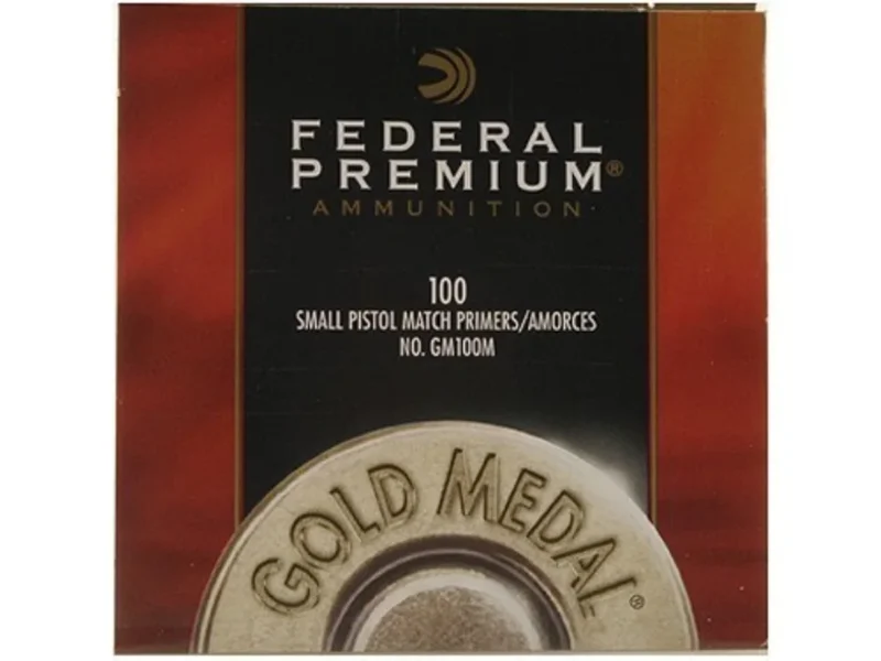 Federal Premium Gold Medal Small Pistol Match Primers #100M