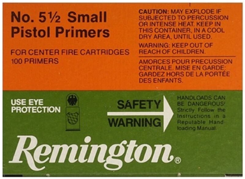 Buy Remington Small Pistol Primers #5-1/2 Online